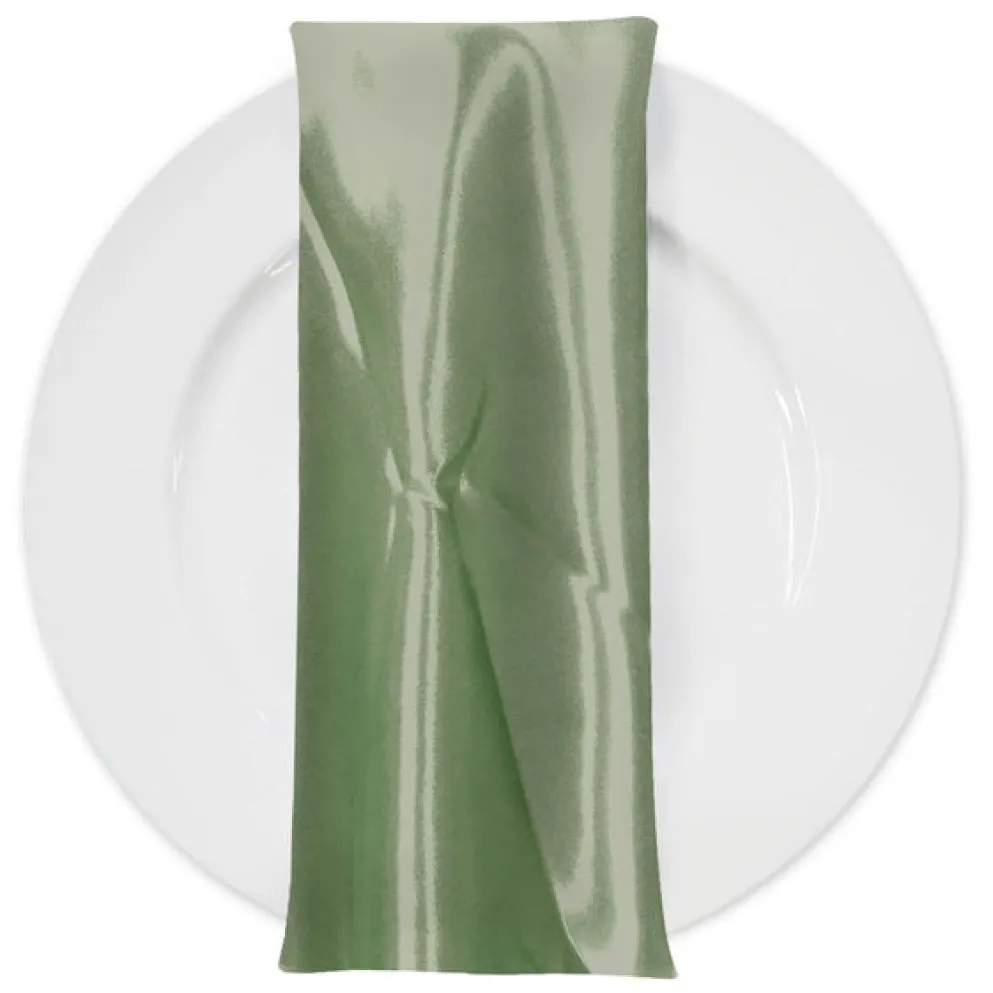 Bridal Satin Table Napkin in Sage 152