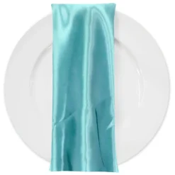 Bridal Satin Table Napkin in Teal Green 645