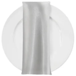 Bridal Satin Table Napkin in White