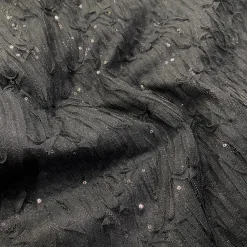 Brilliant Sheer Sequins Table Linen in Black