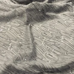 Brilliant Sheer Sequins Table Linen in Silver