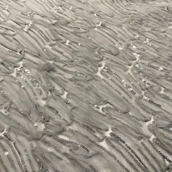 Brilliant Sheer Sequins Table Runner in Silver