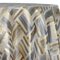 Broadway Jacquard (Reversible) Table Linen in Gold