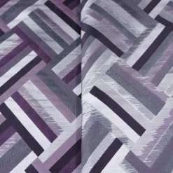 Broadway Jacquard (Reversible) Table Linen in Eggplant