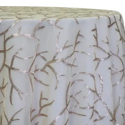 Brooks Sequins Table Linen in Champagne