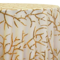 Brooks Sequins Table Linen in Gold