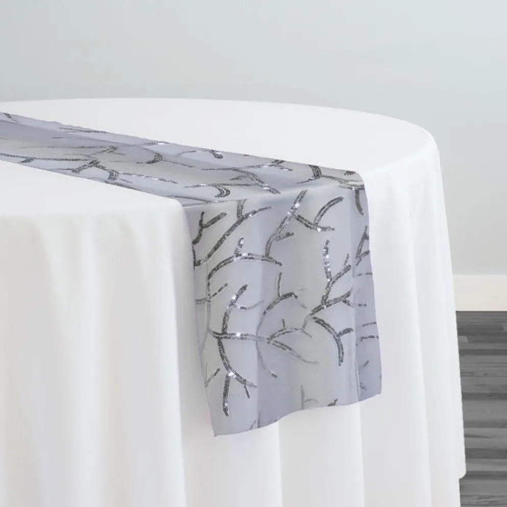 Brooks Sequins Table Runner in Charcoal