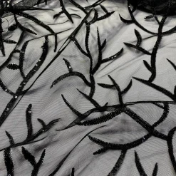 Brooks Sequins Table Runner in Black