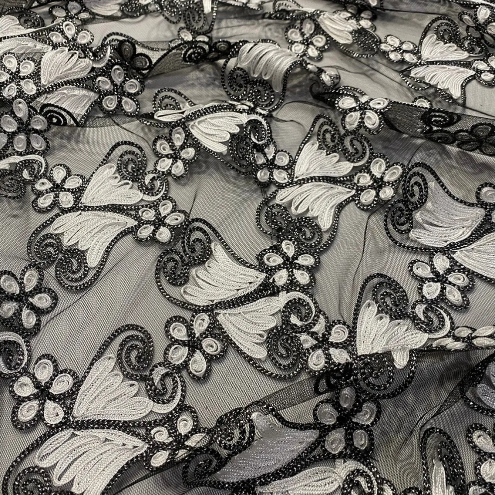 Butterfly Lace Table Linen in Black