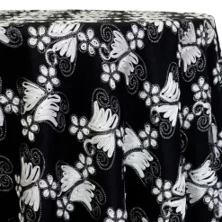 Butterfly Lace Table Linen in Black