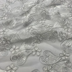 Butterfly Lace Table Linen in White