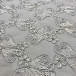 Butterfly Lace Table Runner in White