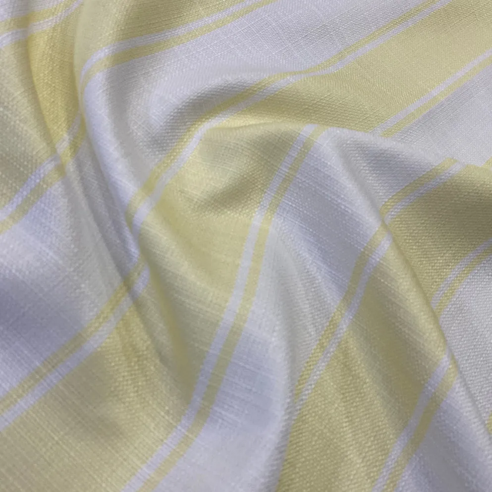 Cabana Stripe (Slub Print) Drapery Panels (58" Wide) / 9 Print