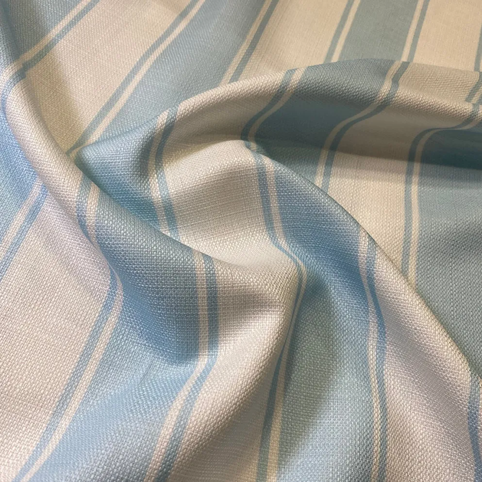 Cabana Stripe (Slub Print) Drapery Panels (58" Wide) / 9 Print