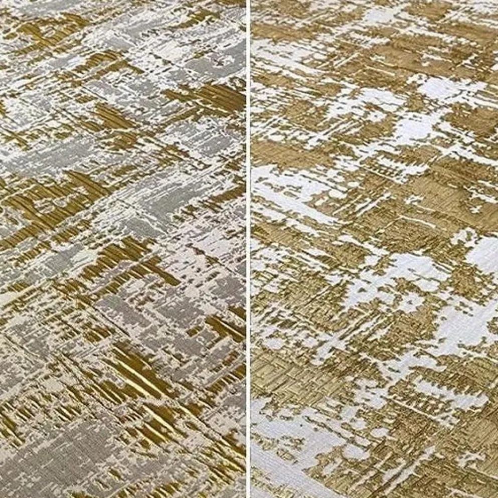 Calypso Jacquard (Reversible) Table Linen in Gold