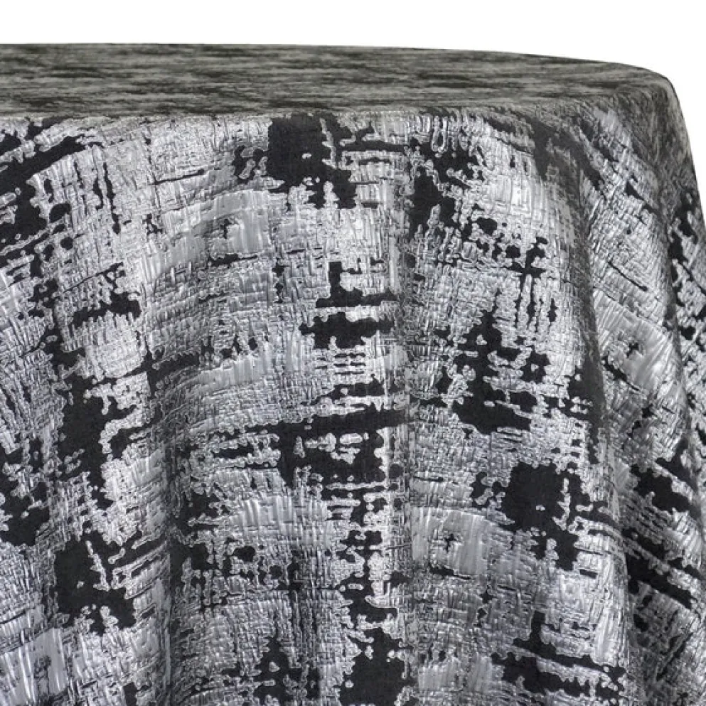 Calypso Jacquard (Reversible) Table Linen in Black