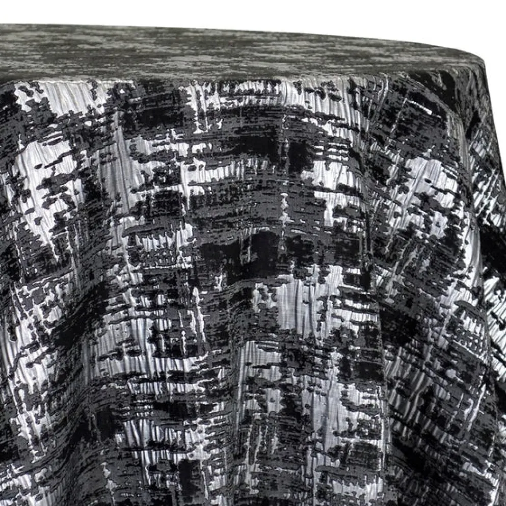 Calypso Jacquard (Reversible) Table Linen in Black