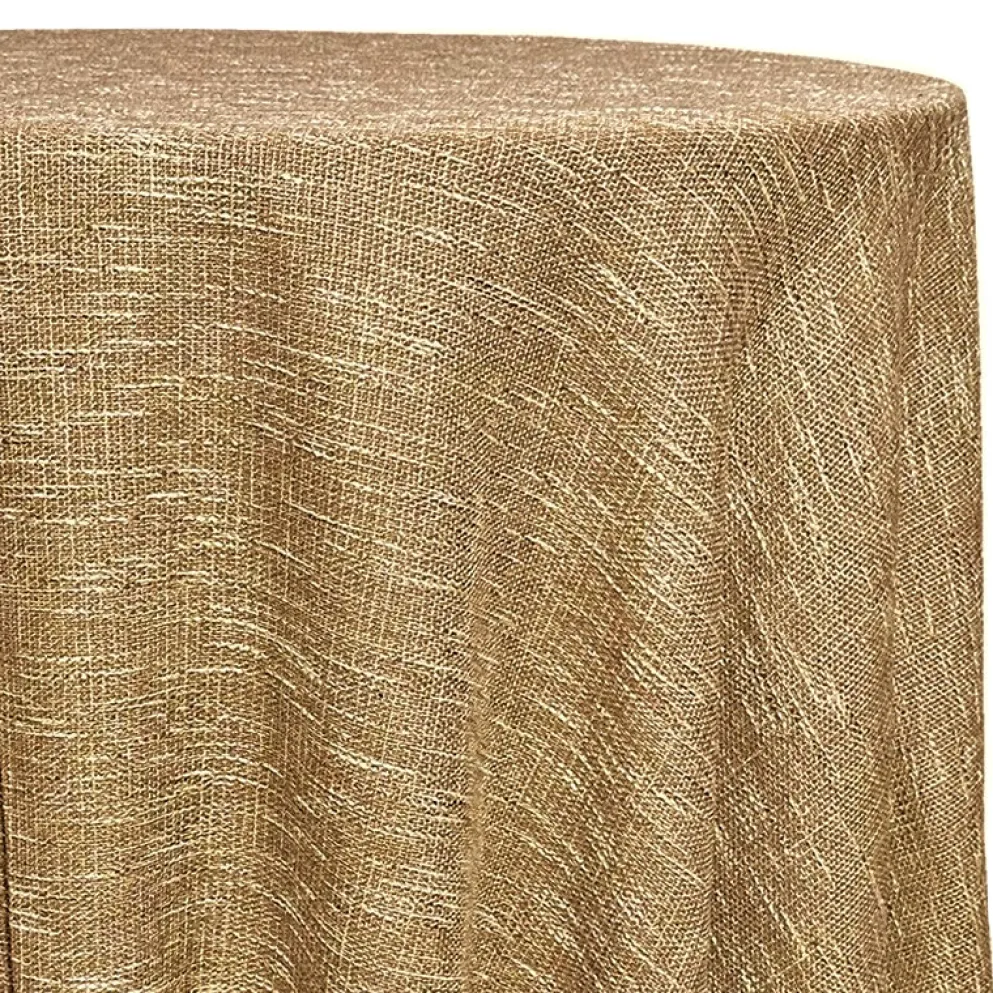 Capri Slub Linen Table Linen in Honey