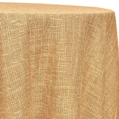 Capri Slub Linen Table Linen in Lt Gold