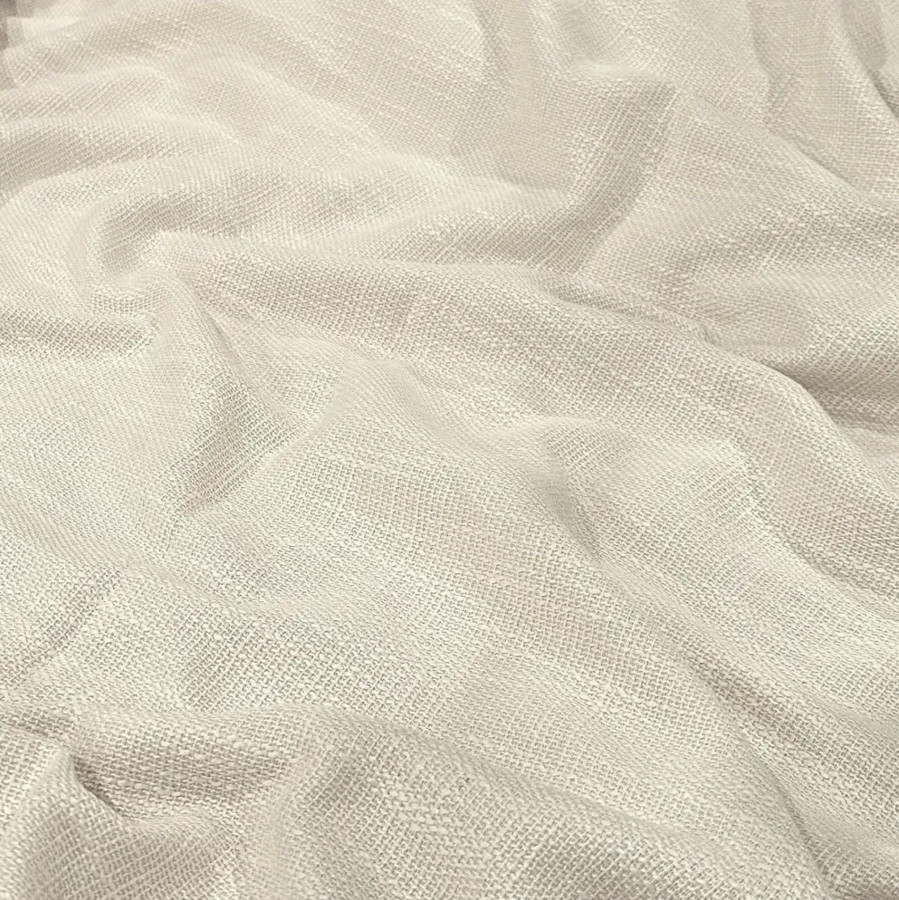 Capri Slub Linen Table Linen in Off White