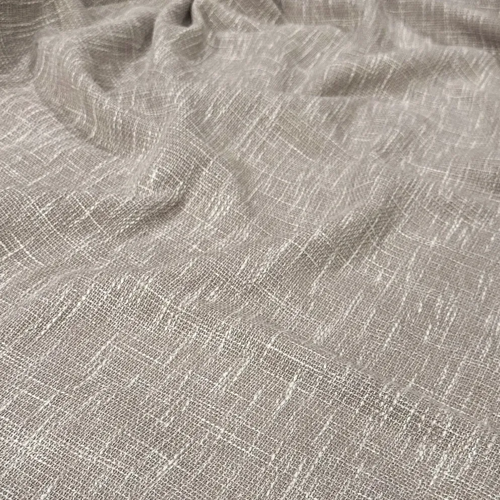 Capri Slub Linen Table Linen in Taupe