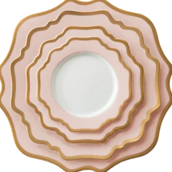 Casablanca Porcelain Collection in Blush Pink/Gold