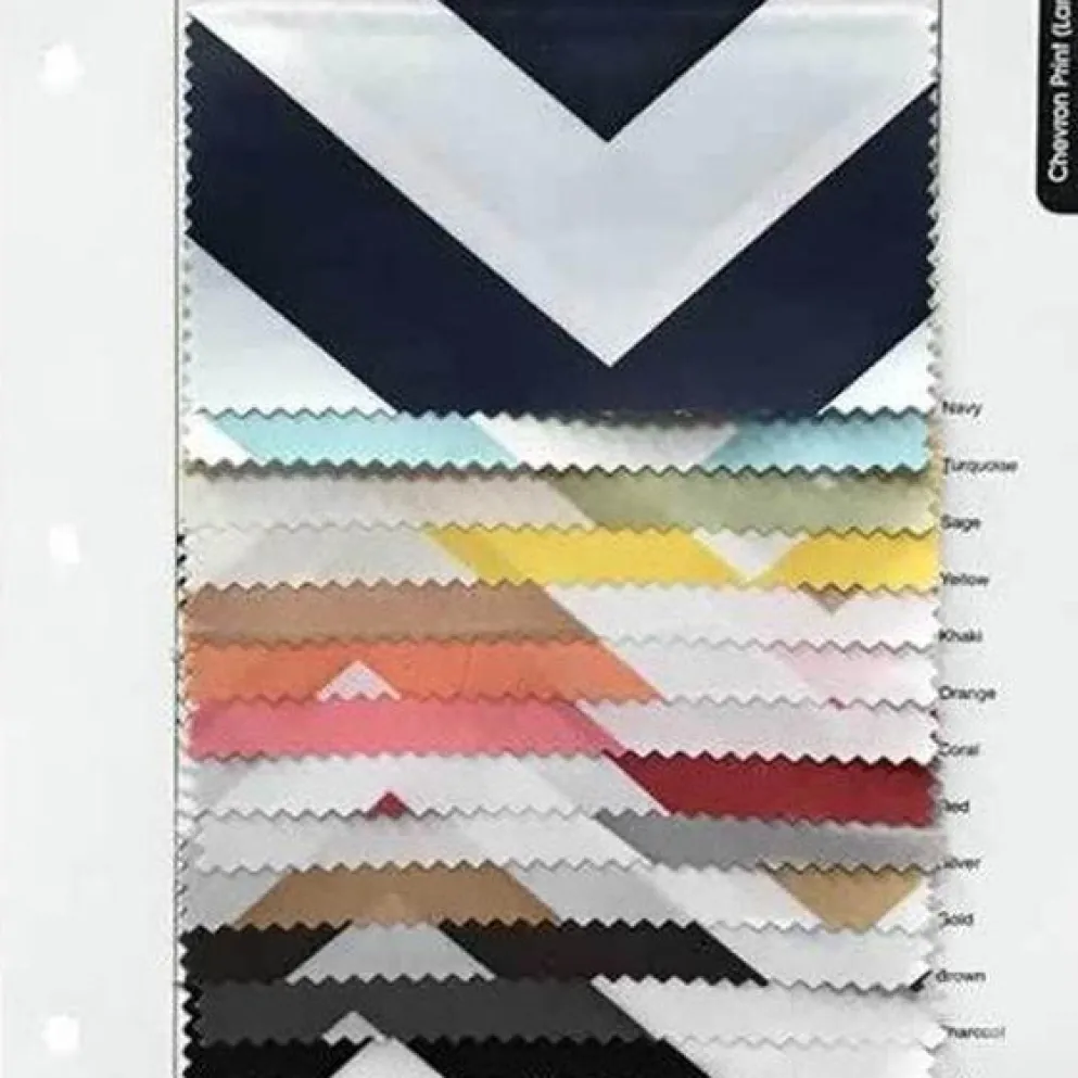 Chevron Print (Lamour) Table Napkin in Sage and White