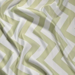 Chevron Print (Lamour) Table Runner in Sage and White
