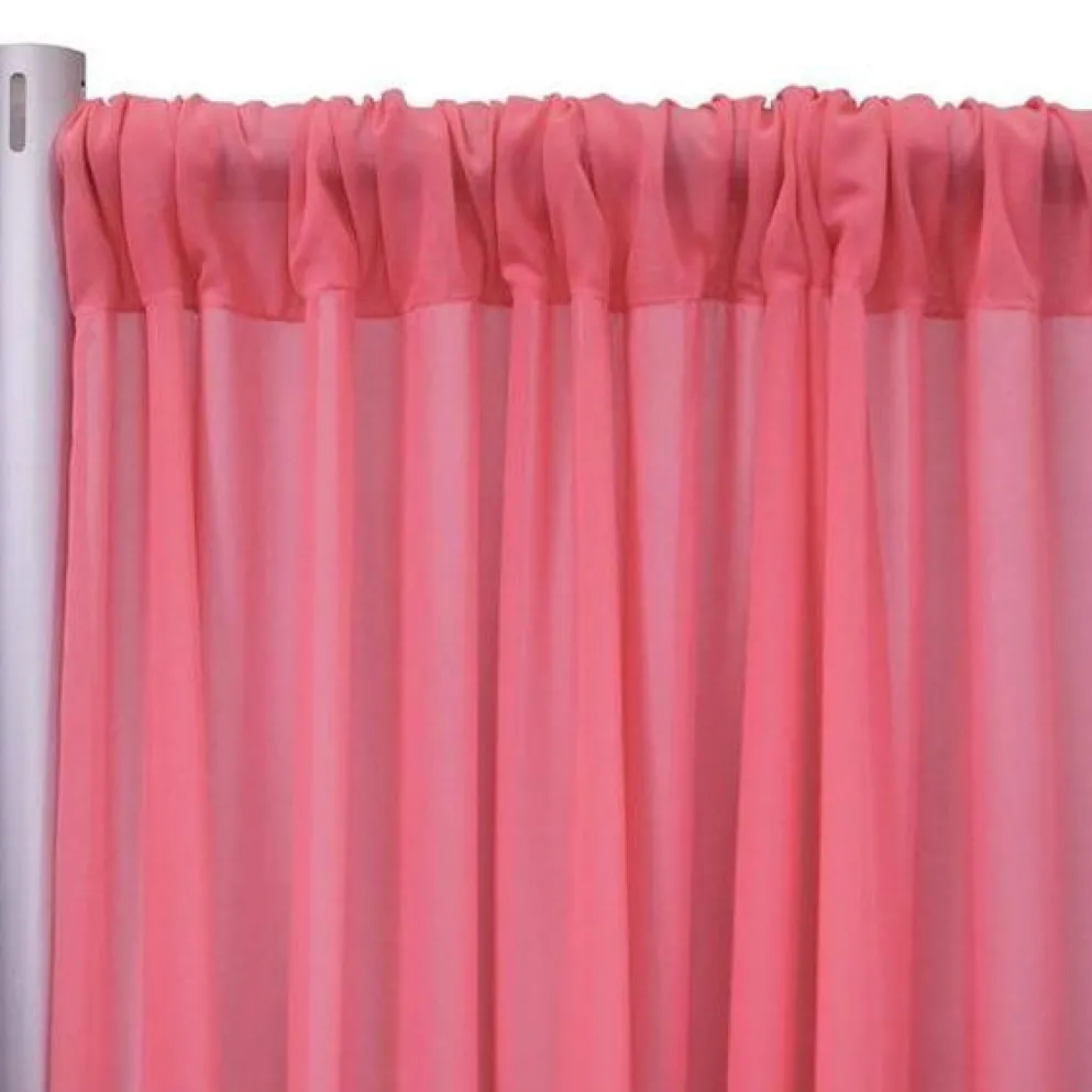 Chiffon Drapery Panels (54" Wide) / 73 Colors