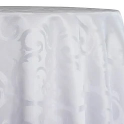 Chopin Jacquard Table Linen in White