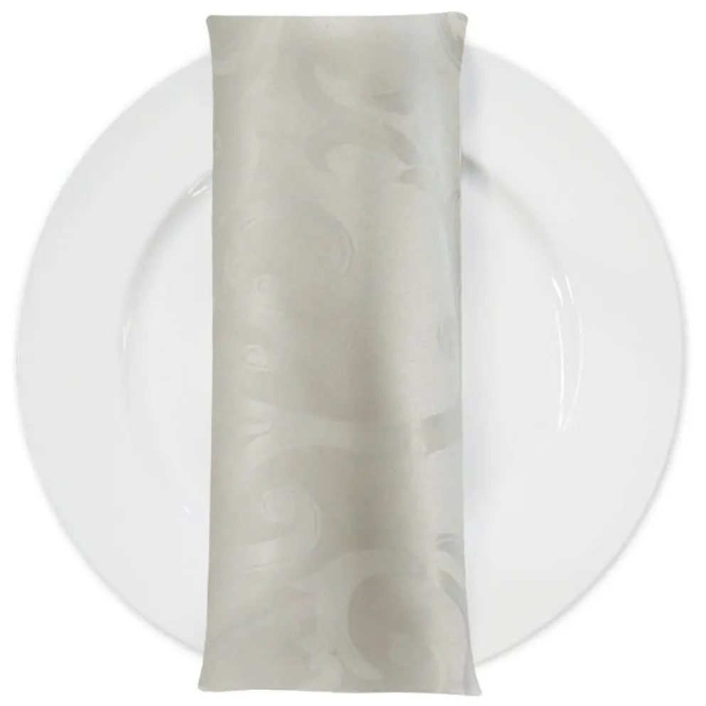 Chopin Jacquard Table Napkin in Ivory