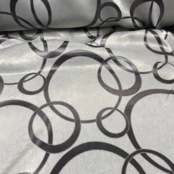 Cirque Jacquard (Reversible) Table Linen in Purple Grey