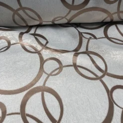 Cirque Jacquard (Reversible) Table Linen in Champagne