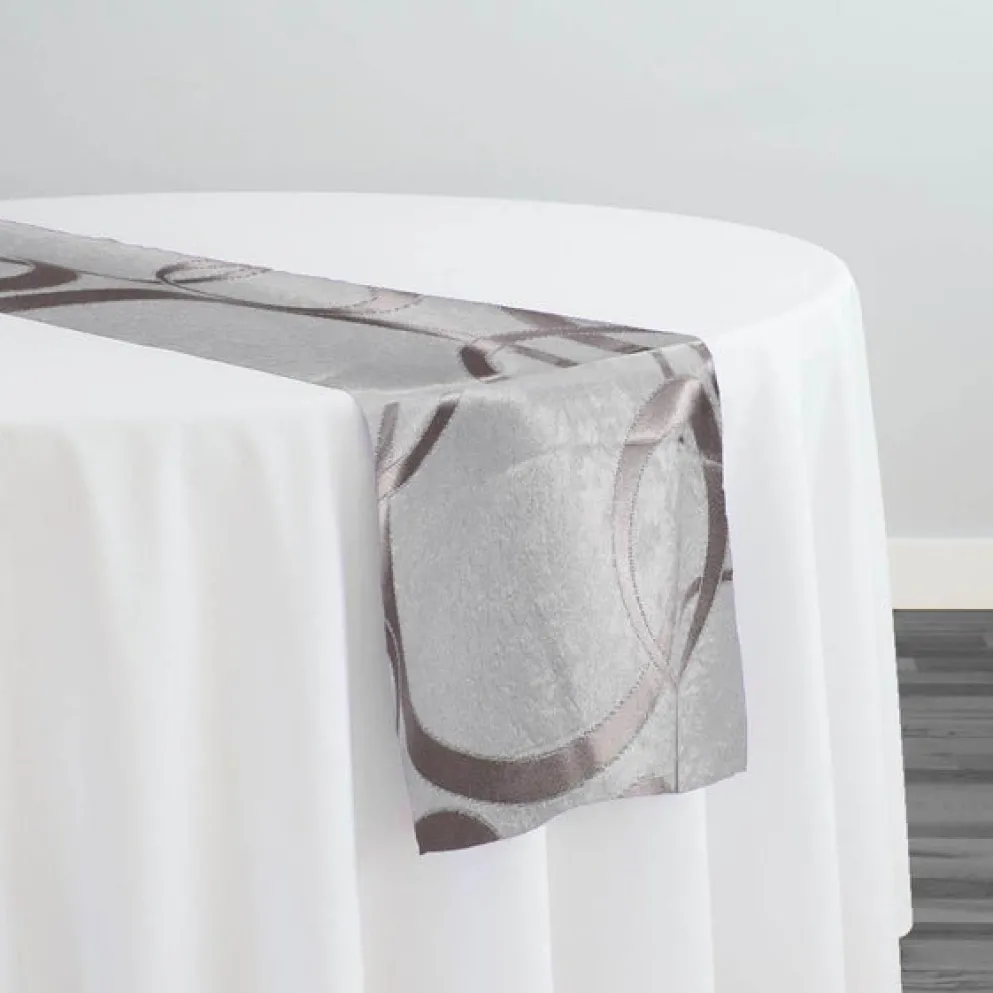 Cirque Jacquard (Reversible) Table Runner in Dusty Rose