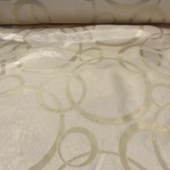 Cirque Jacquard (Reversible) Table Linen in Ivory
