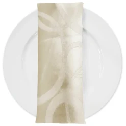 Cirque Jacquard (Reversible) Table Napkin in Ivory