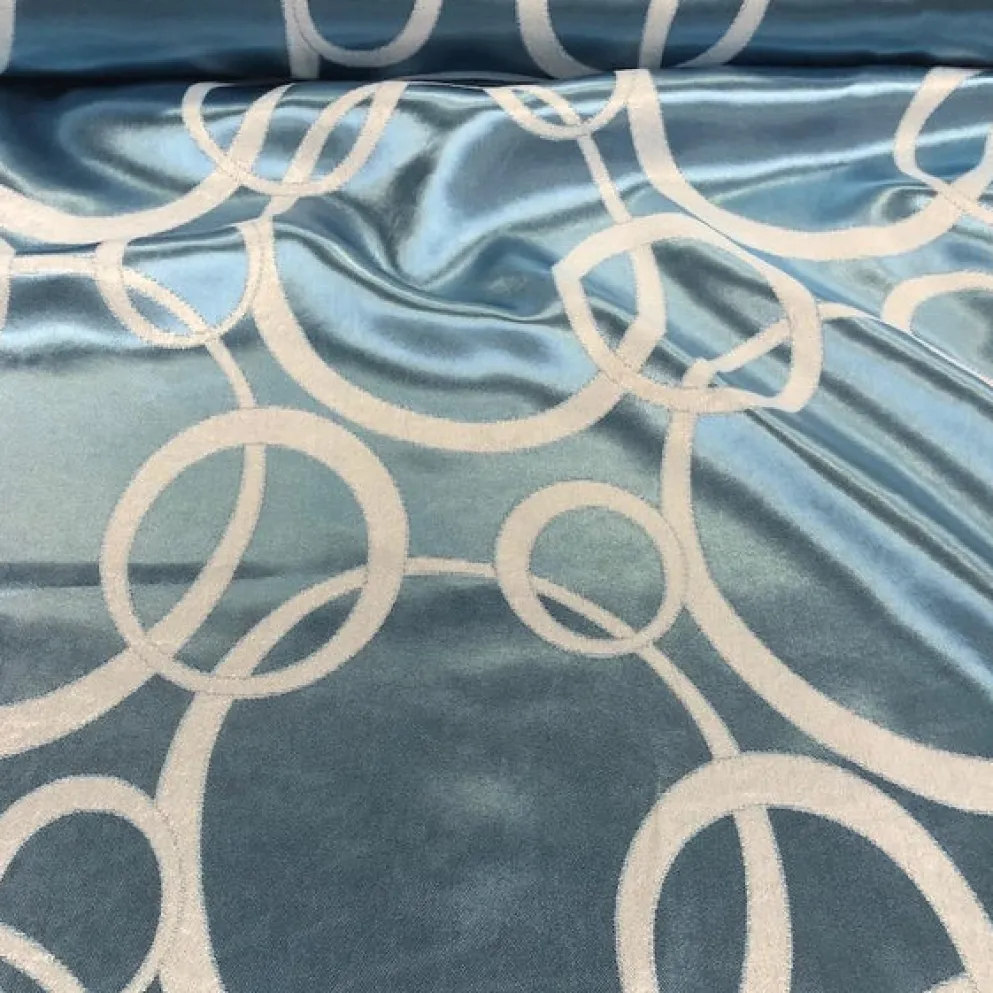 Cirque Jacquard (Reversible) Table Napkin in Turquoise