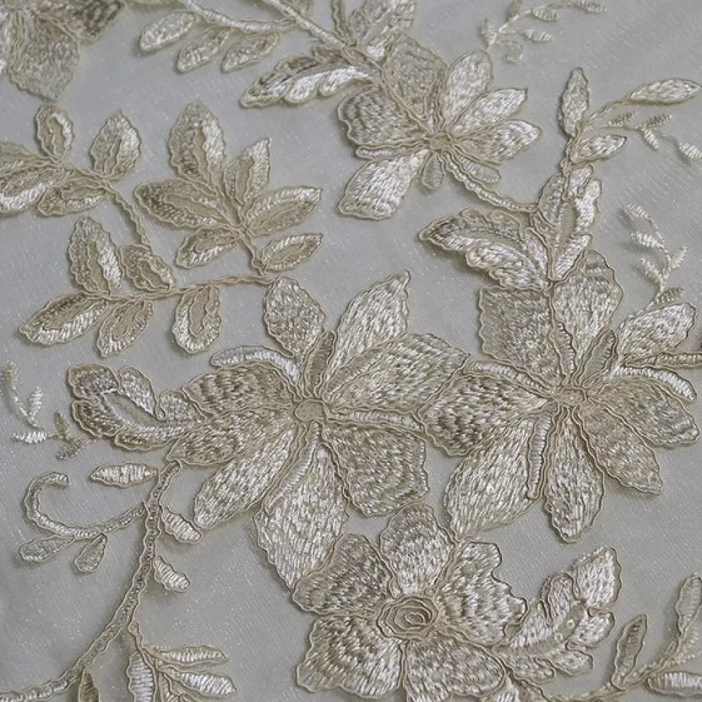Claire Lace Table Linen in Ivory