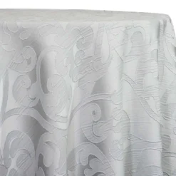 Classic Jacquard Table Linen in Silver