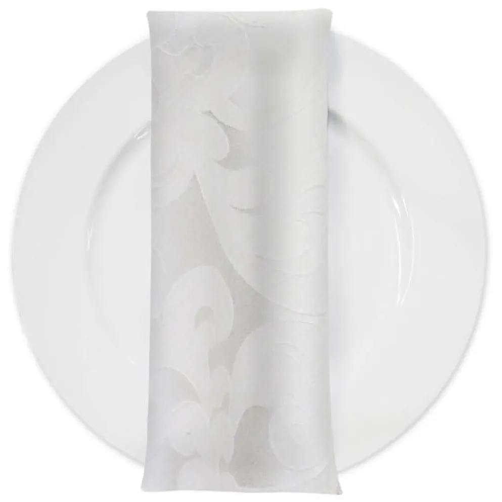 Classic Jacquard Table Napkin in Ivory