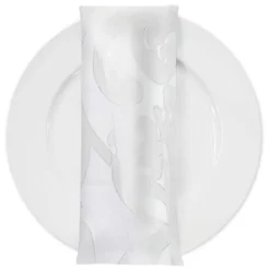 Classic Jacquard Table Napkin in White