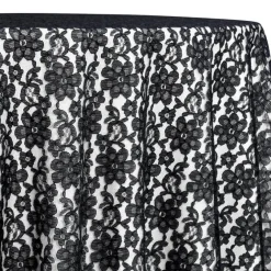 Classic Lace Table Linen in Black