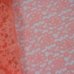 Classic Lace Table Linen in Coral 1203