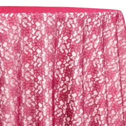 Classic Lace Table Linen in Coral 1208