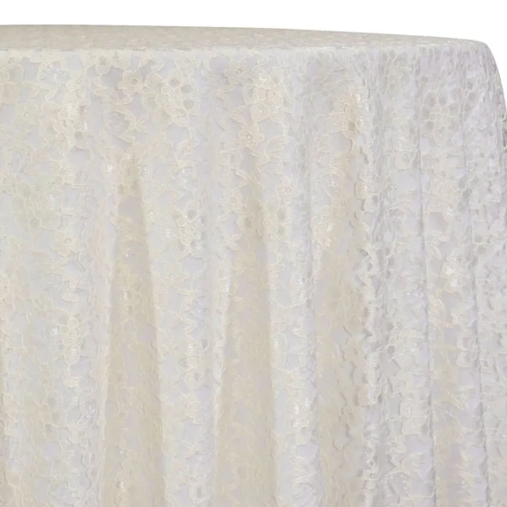 Classic Lace Table Linen in Ivory