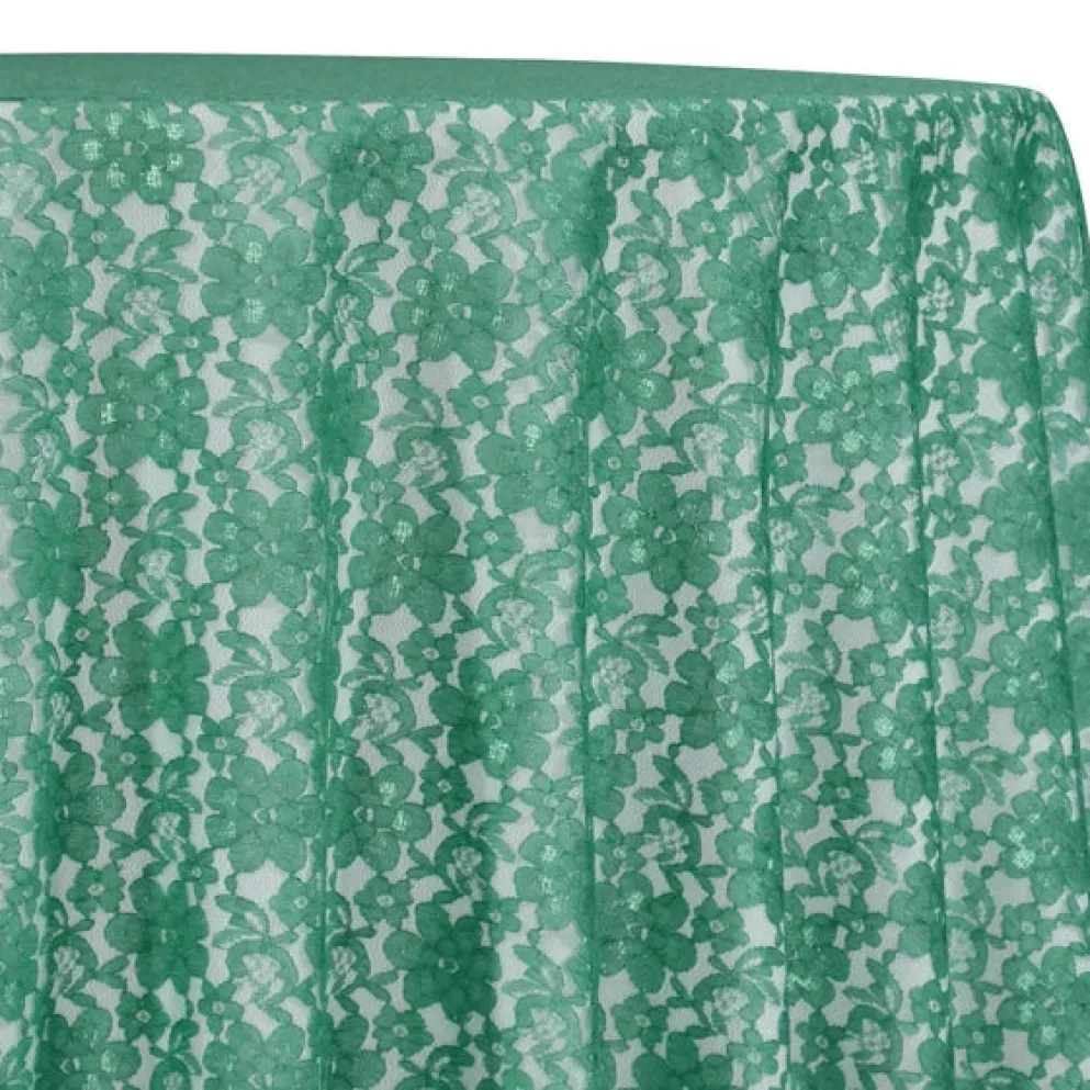 Classic Lace Table Linen in Jade 2000