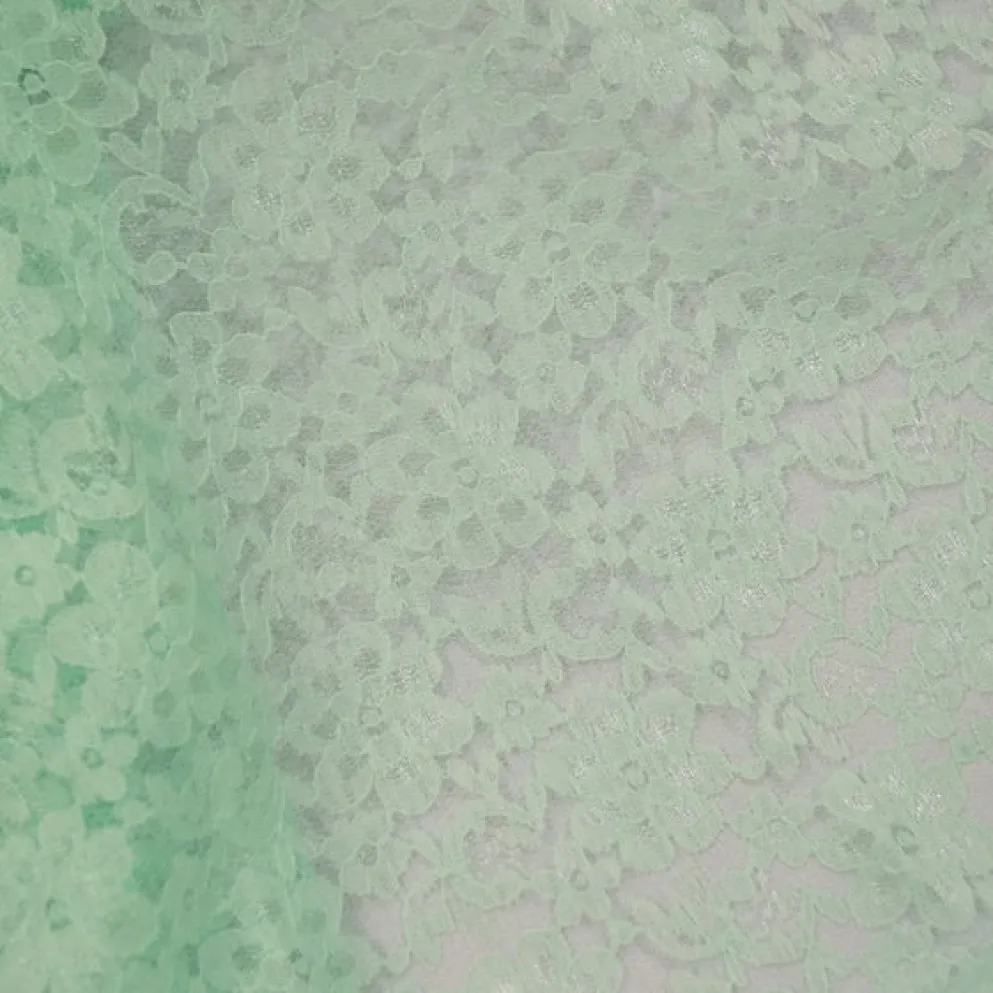 Classic Lace Table Linen in Mint 1765