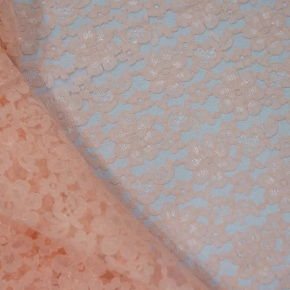 Classic Lace Table Linen in Peach 4122