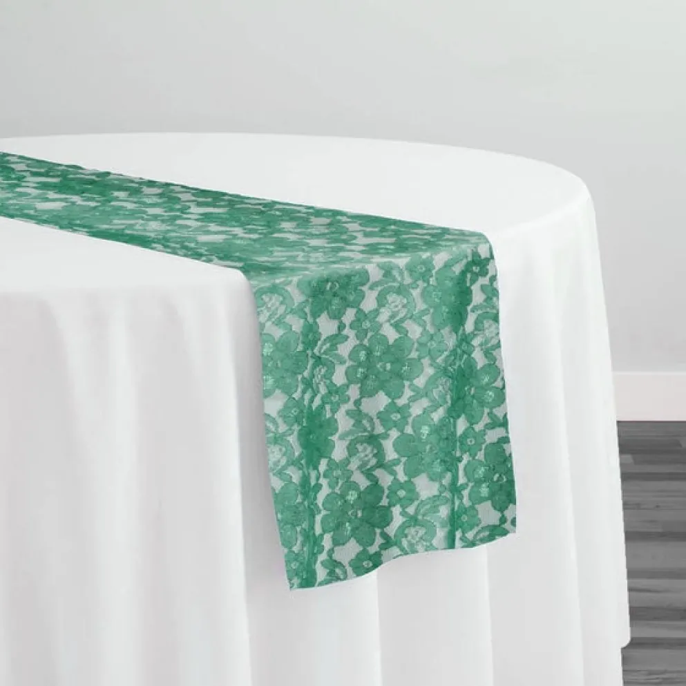 Classic Lace Table Runner in Jade 2000