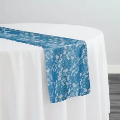 Classic Lace Table Runner in Turquoise 1136